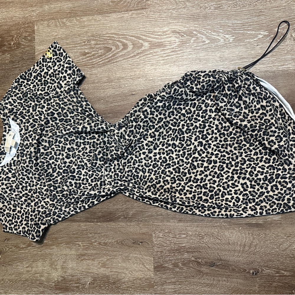 Michael Kors beige  and black brown Bodycon Mini Dress women size xs - Picture 7 of 11